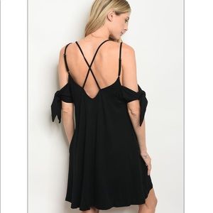 Santa Monica Pier Cold Shoulder Midi Dress